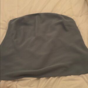 Babaton Slate Gray/blue strapless top